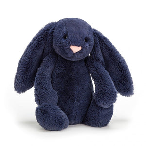 Bunny Soft Cuddly Toy Jellycat Bashful Navy Medium