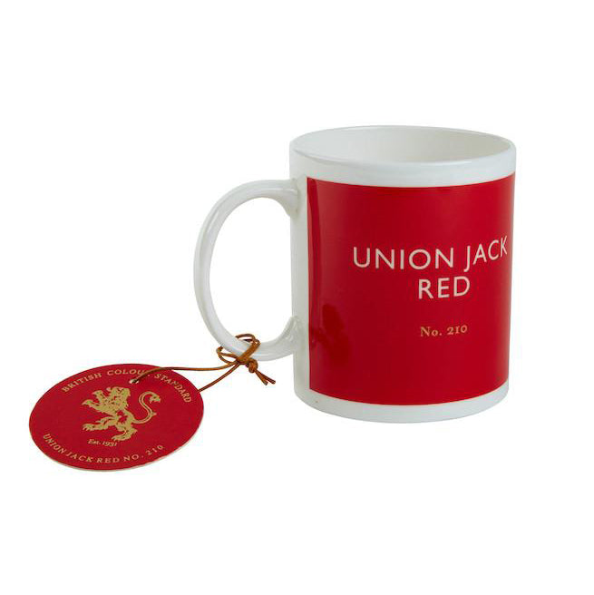 Union Jack red mug