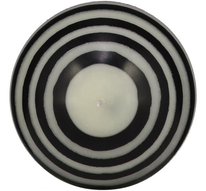 Candle Large Eco Ball Black and White Stripes