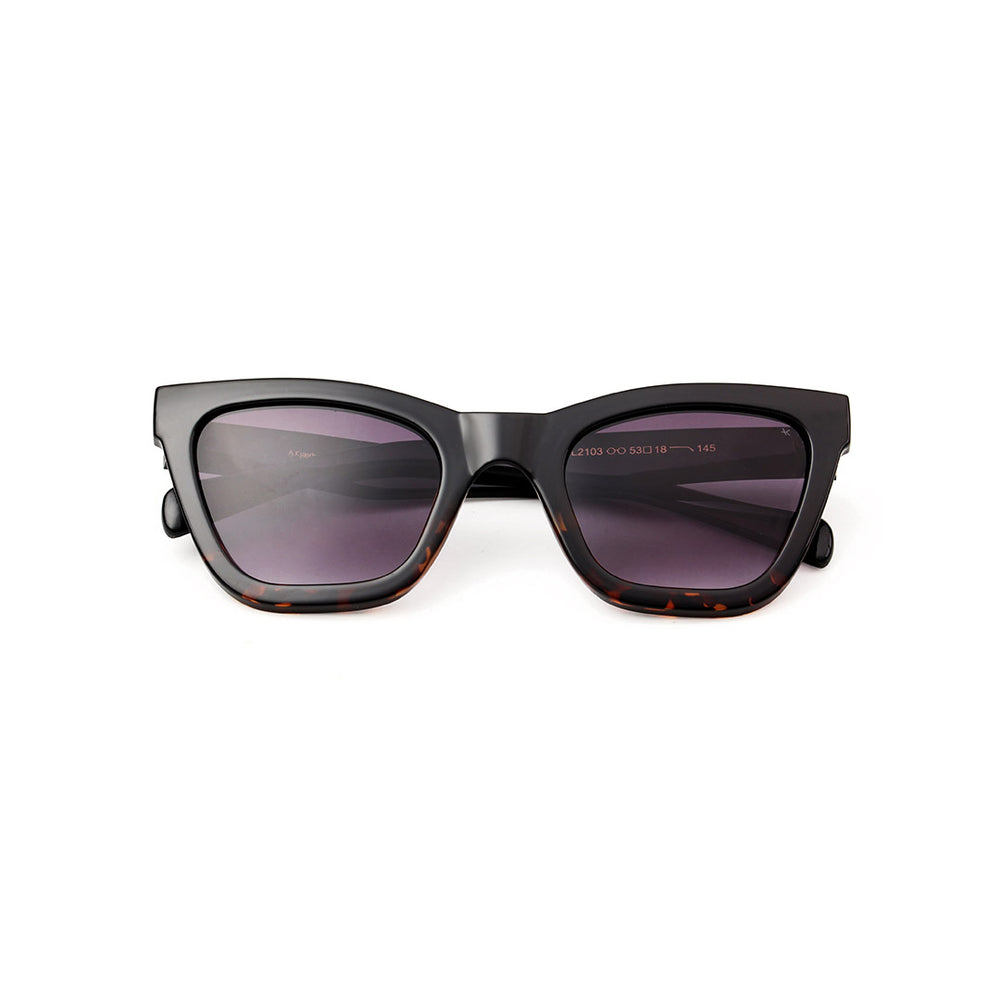 Sunglasses Women's Black Demi-Tortoise Cat-Eye Frame A. Kjaerbede | Big Kanye