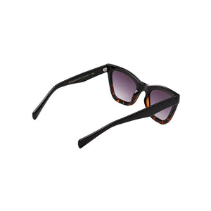 Sunglasses Women's Black Demi-Tortoise Cat-Eye Frame A. Kjaerbede | Big Kanye