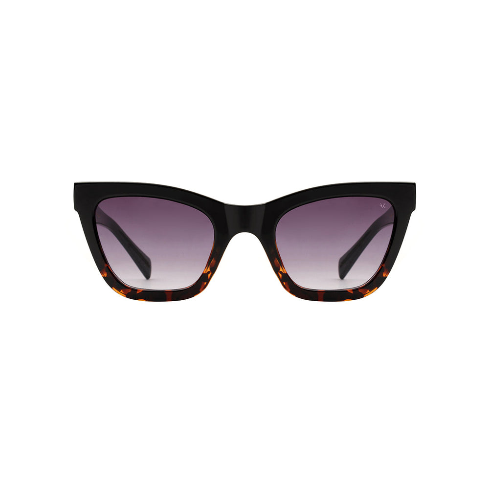 Sunglasses Women's Black Demi-Tortoise Cat-Eye Frame A. Kjaerbede | Big Kanye