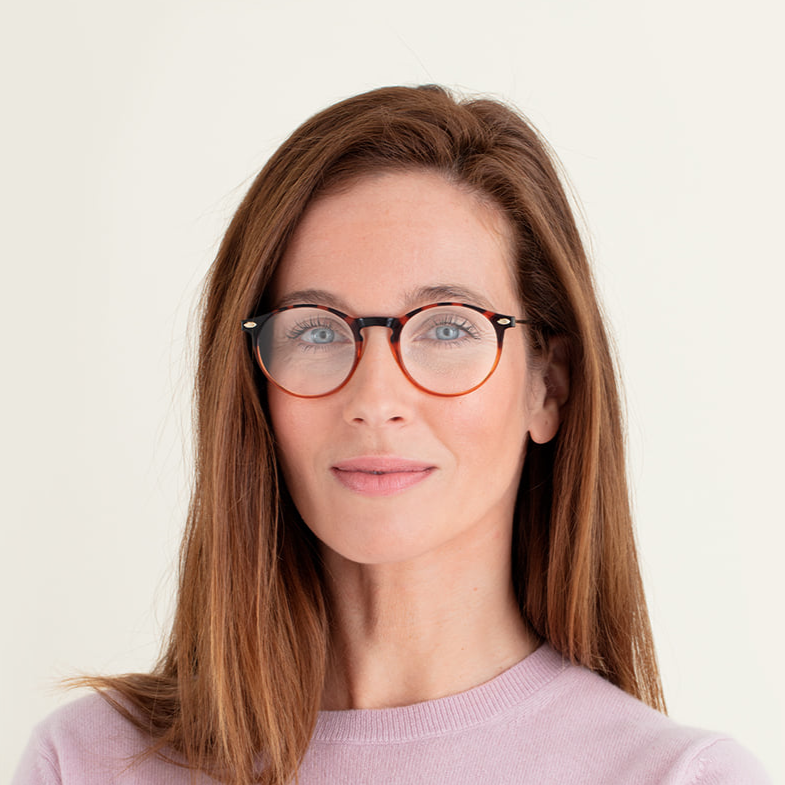 Reading Glasses +3 Tortoise Bronze Cruz with Case Nooz