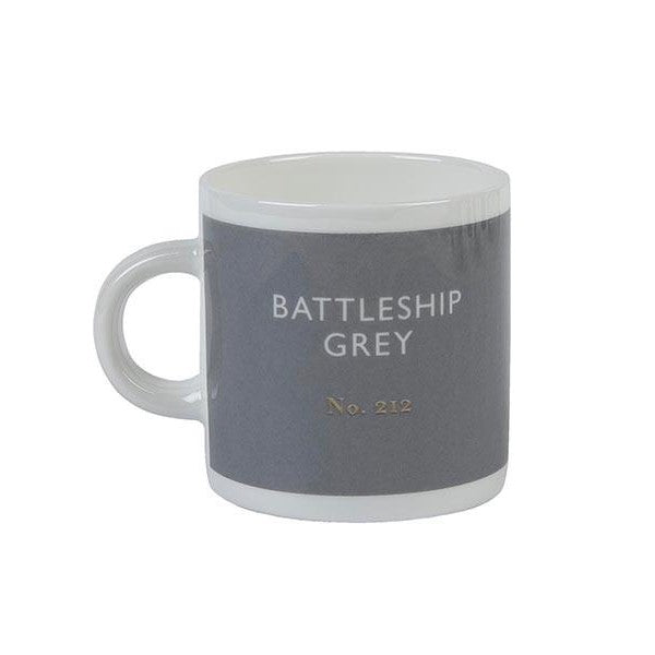 Battleship grey espresso cup