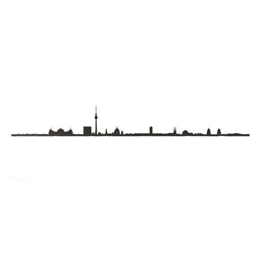 The Line Wall Art Decoration Berlin Skyline in Black