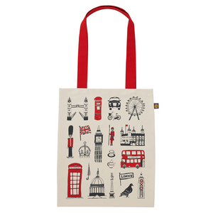 London landmark Canvas Bag Big Smoke Victoria Eggs Red