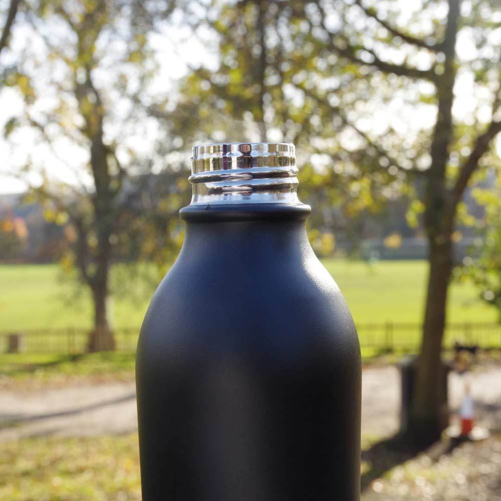 Water Bottle Insulated Leak Proof Double Walled 500ml in Black and Gold