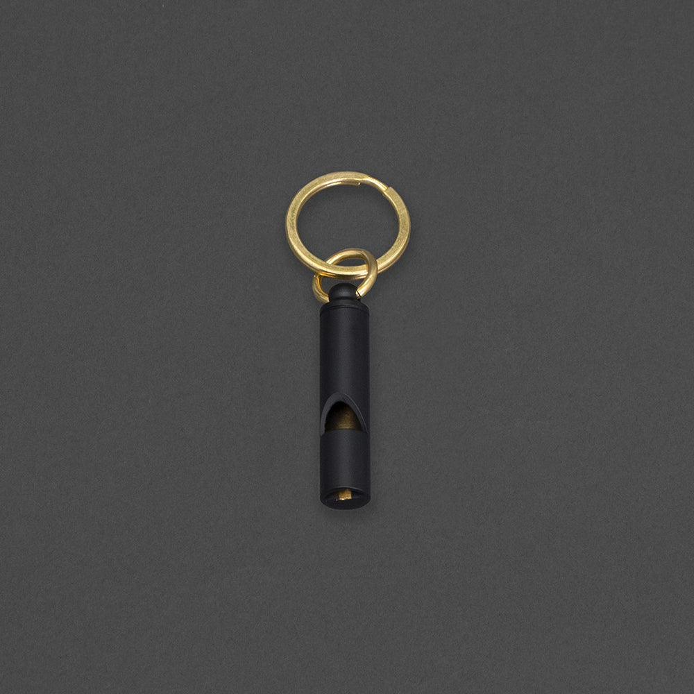 Whistle Keychain 'Blow' Iron and Glory Black