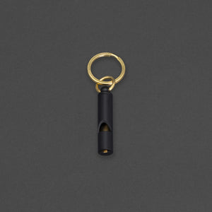 Whistle Keychain 'Blow' Iron and Glory Black