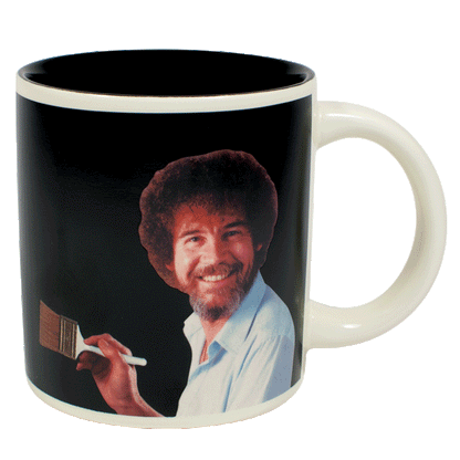 Mug Bob Ross Self Painting Heat Changing