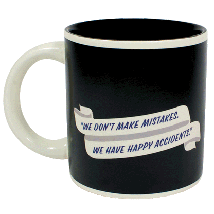 Mug Bob Ross Self Painting Heat Changing