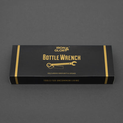 Bottle opener wrench by Iron and Glory in brass