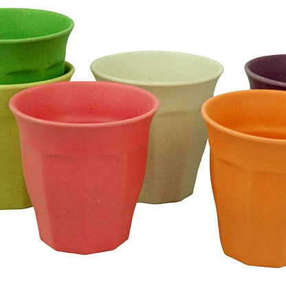 Colourful Cups Plant Fibres Rainbow Set of 6