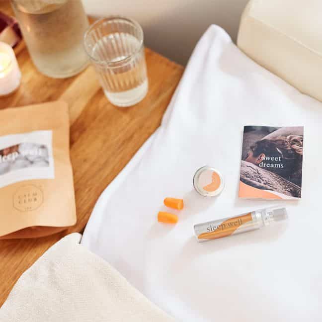 Sleep Well Pillow Mist Orange Silver Calm Club