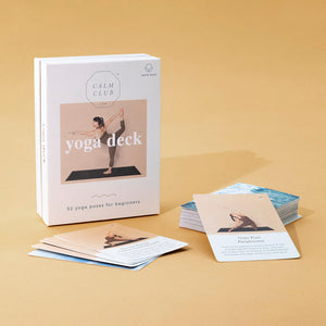 Yoga Cards Deck Yoga Poses For Beginners Gift in White