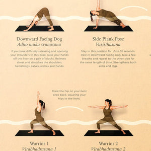 Yoga Flow Wall Chart Poster Calm Club