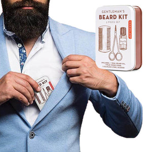 Tin Gentleman's Beard White and Red