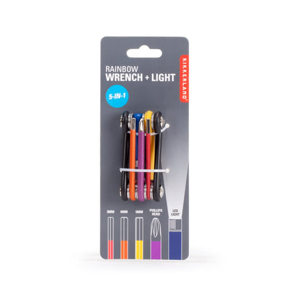 Multi-tool with light in rainbow