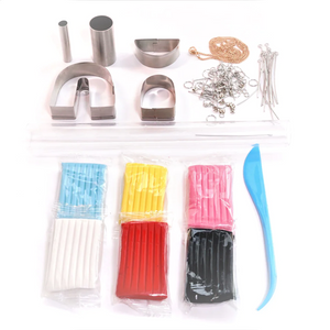 Jewellery Making Kit DIY Colourful Clay Earrings Necklace