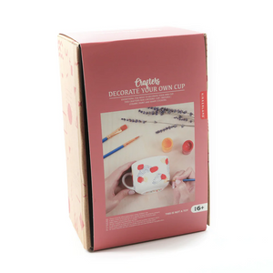 Mug Decorating Kit with Paints and Stickers Kikkerland