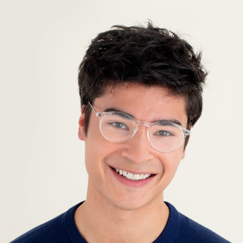 Reading Glasses +1.5 Crystal Clear Transparent Cruz with Case Nooz - Brand Academy Store