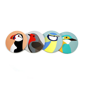 Coasters RSPB Birds Set of 4 Cork Backed Ceramic