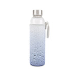 Glass water bottle with sleeve