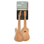 Rockin' guitar wooden salad servers