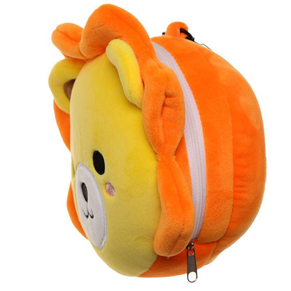 Lion Folding Pillow with Eye Mask Compact Travel Kids Yellow