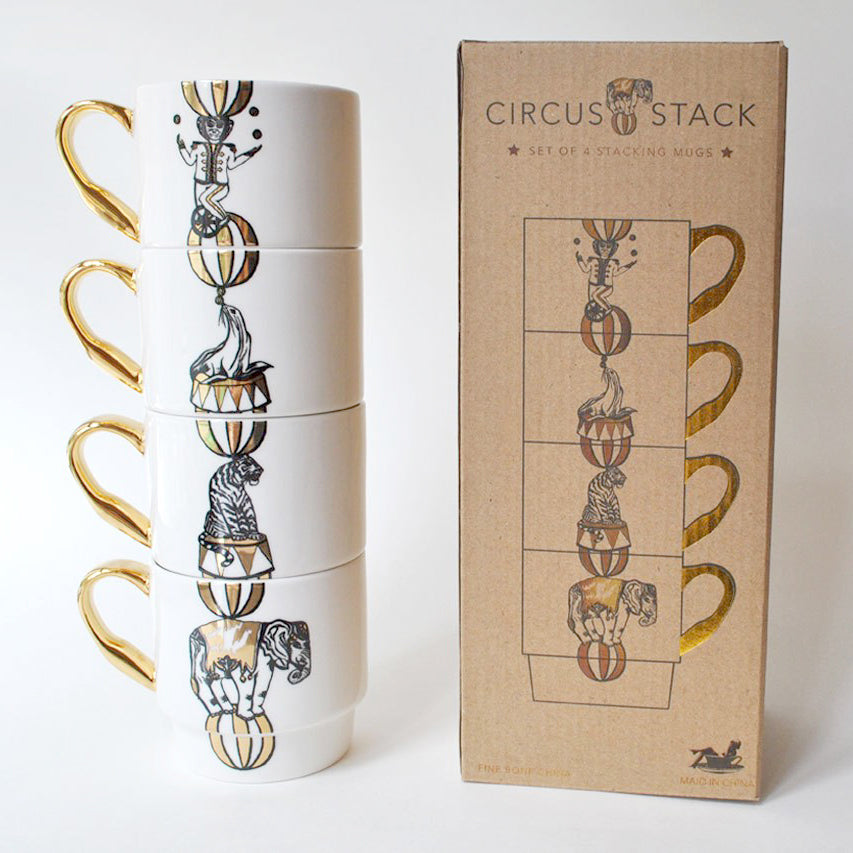 Circus mug stack