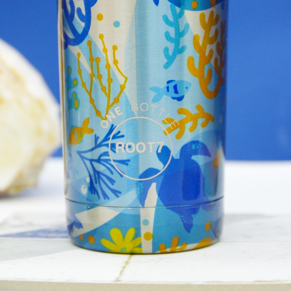 Insulated Water Bottle Coral Shine in Blue Green 500ml