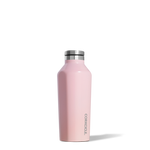 Corkcicle 9oz thermal insulated canteen for hot and cold drinks in rose quartz