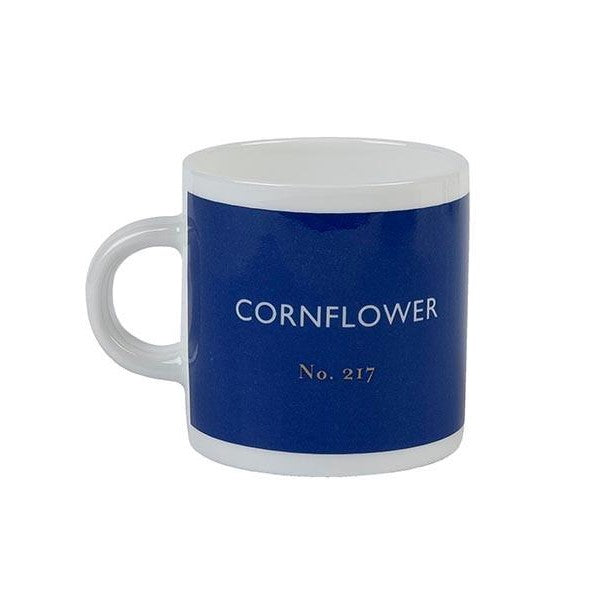 Cornflower blue espresso cup