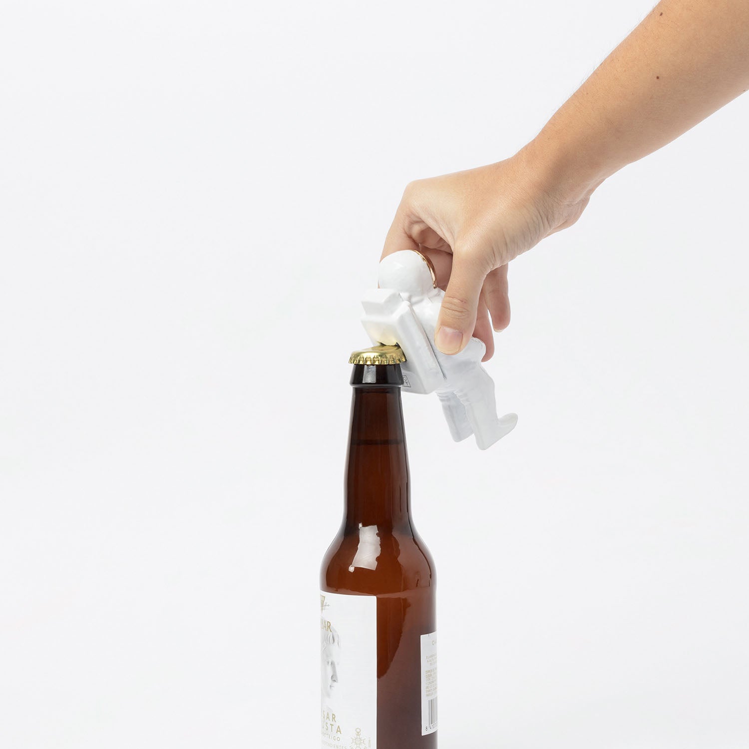 Bottle Opener Astronaut White