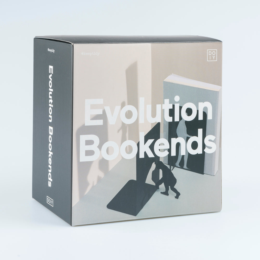 Evolution Bookends / Book Stopper Metal in Black