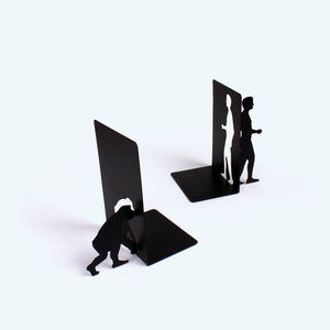 Evolution Bookends / Book Stopper Metal in Black