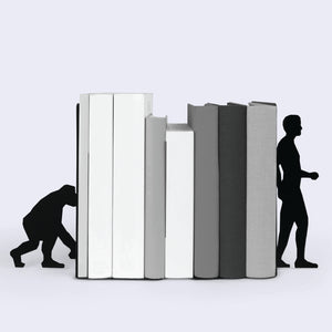 Evolution Bookends / Book Stopper Metal in Black