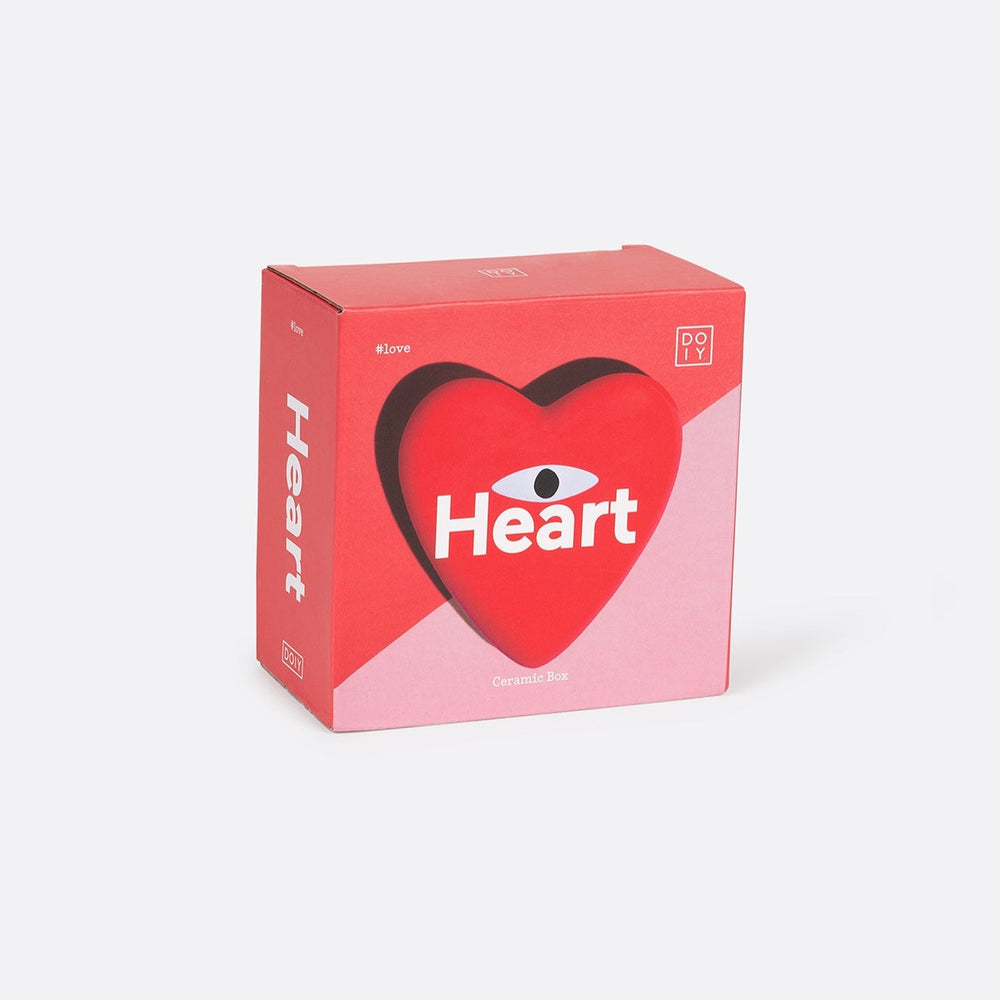 Heart Storage Box for Jewellery & Accessories Red