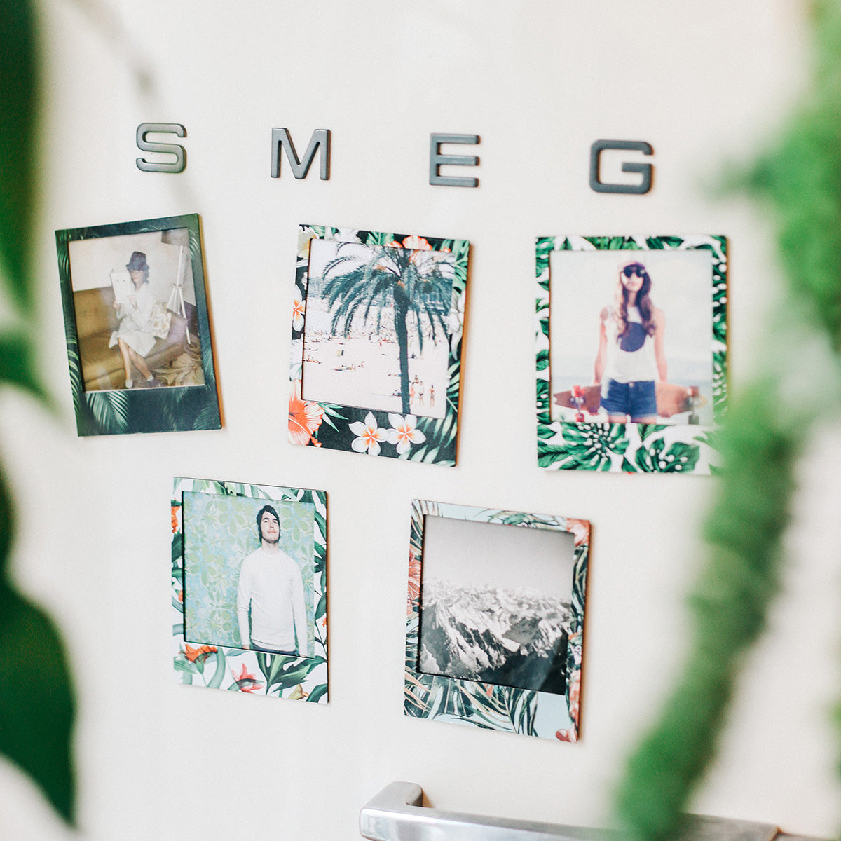 Magnetic Picture Tropical Polaroid Frames Set of 6