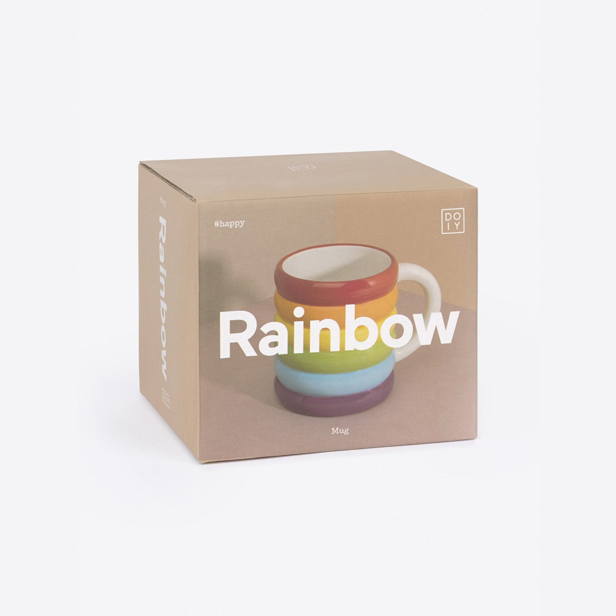 Mug Ceramic Rainbow Multicoloured