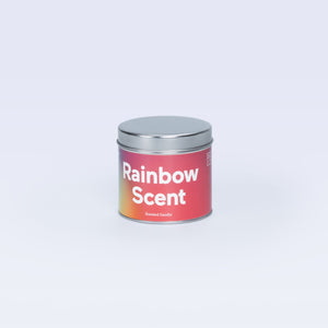 Rainbow scented candle