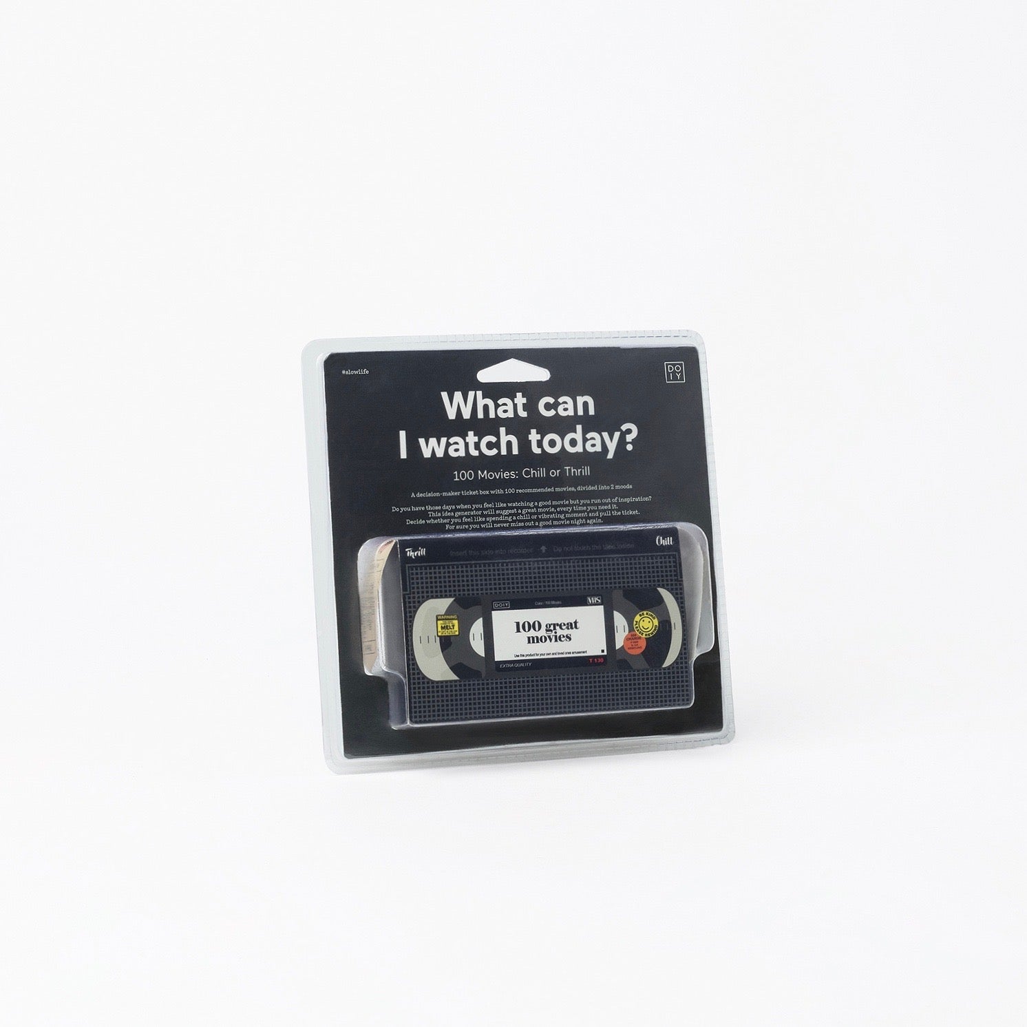 Idea generator 'what can I watch today' movie inspiration in black