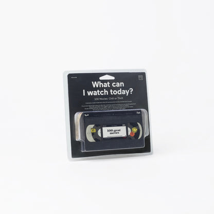 Idea generator 'what can I watch today' movie inspiration in black