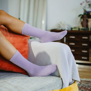 Socks Yoga Mat - Purple