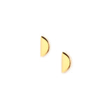 Stud earrings in gift bottle with disc design from 18ct gold plate