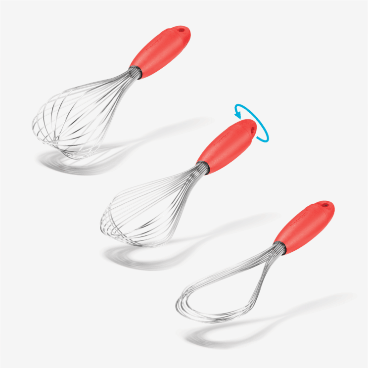 Flisk Fold Flat Balloon Whisk Dreamfarm Red