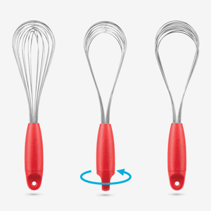 Flisk Fold Flat Balloon Whisk Dreamfarm Red