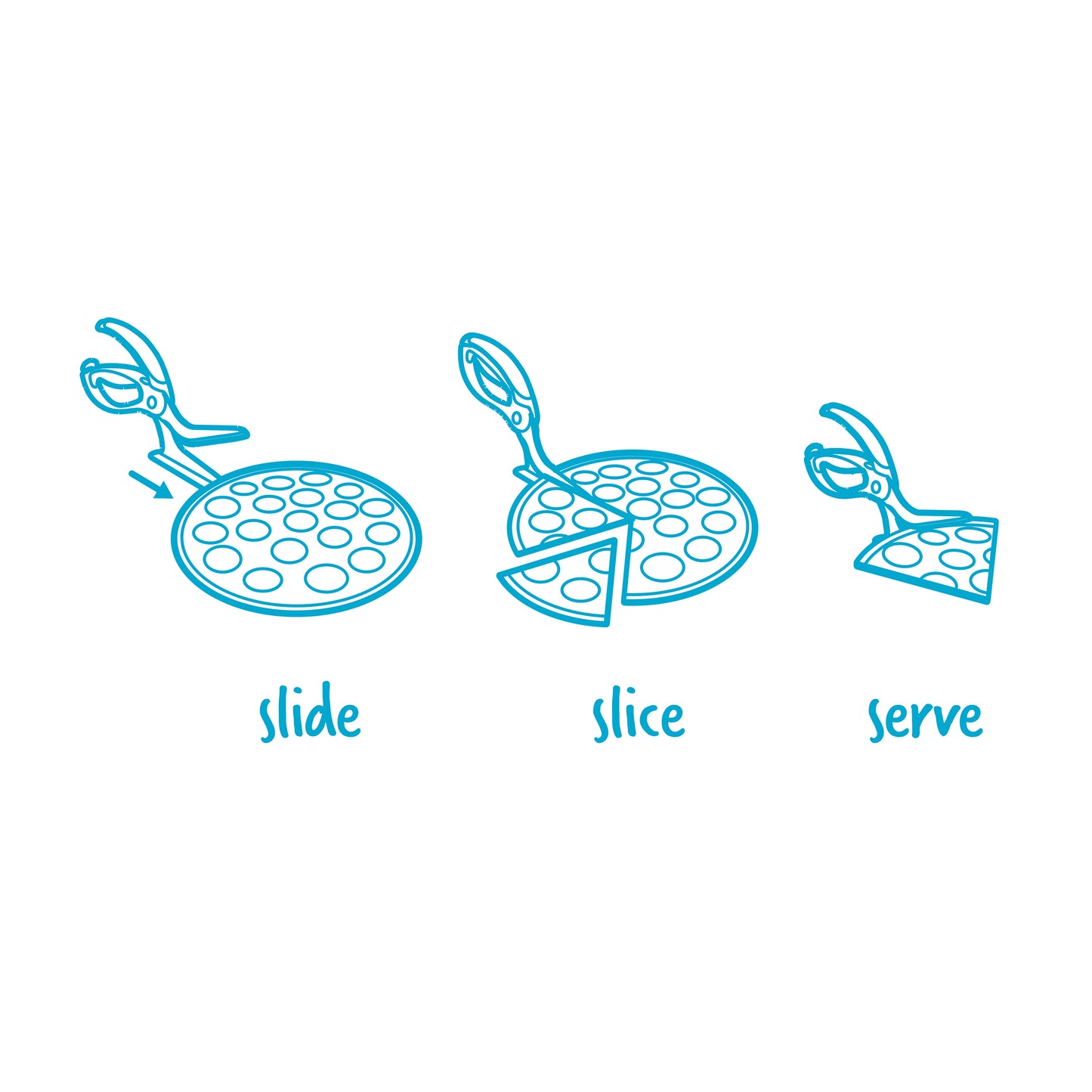 Pizza Scissors Kitchen Scissors Scizza in Red