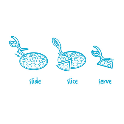 Pizza Scissors Kitchen Scissors Scizza in Red