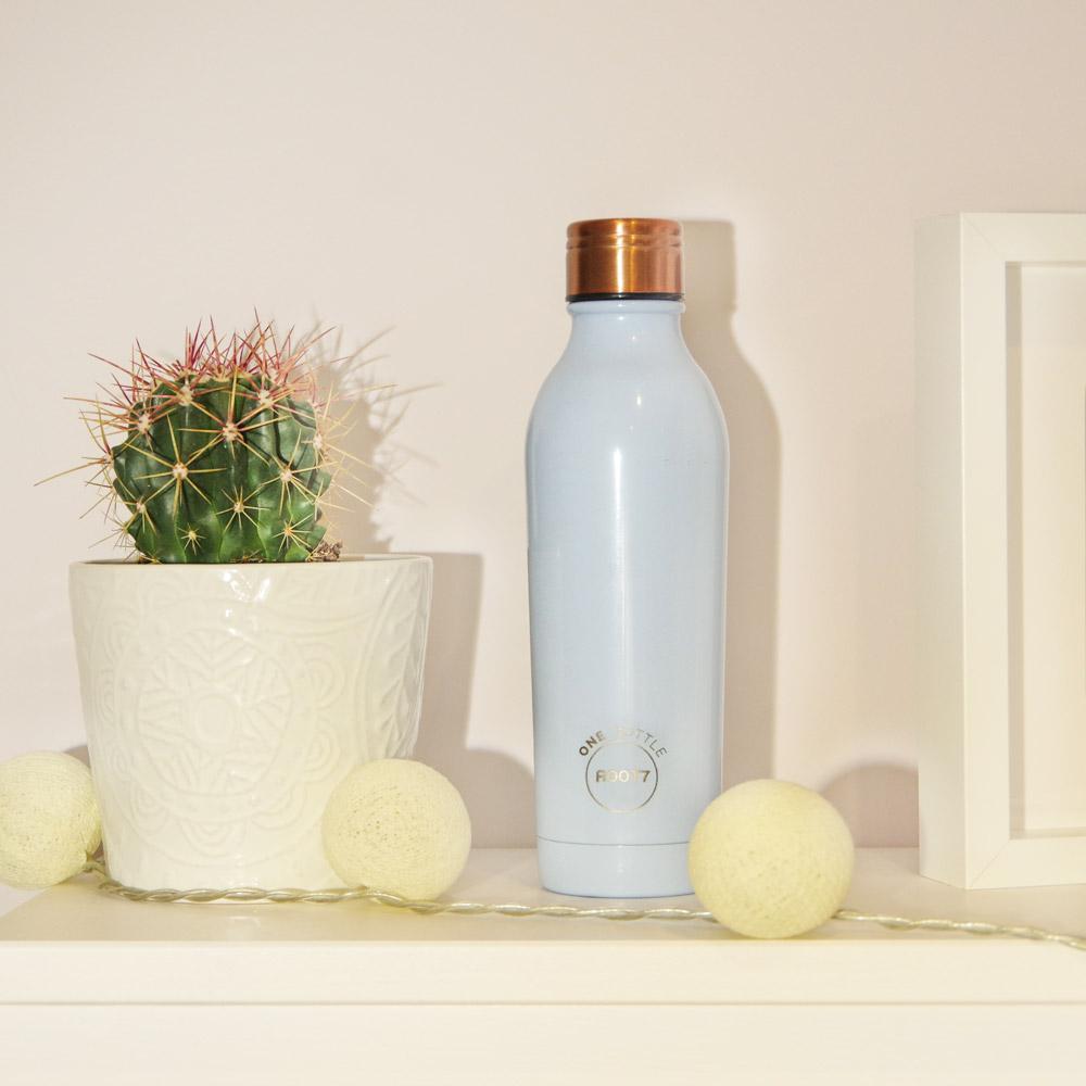 Water Bottle Insulated Leak Proof Double Walled in Duck Egg Blue 500ml